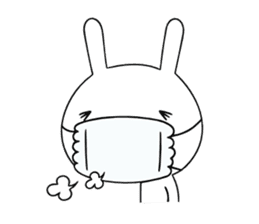 Relaxedly Rabbit sticker #104305
