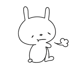 Relaxedly Rabbit sticker #104314