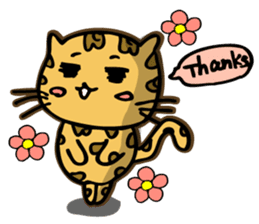 Miss. Leopard Cat sticker #104636