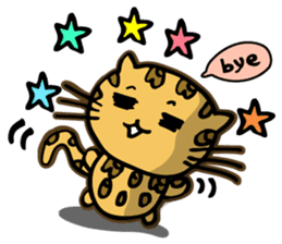 Miss. Leopard Cat sticker #104637