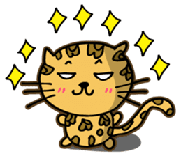 Miss. Leopard Cat sticker #104638