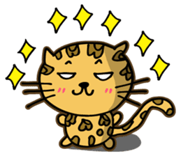 Miss. Leopard Cat sticker #104638