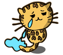 Miss. Leopard Cat sticker #104640