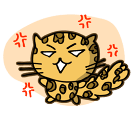 Miss. Leopard Cat sticker #104641