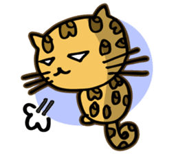 Miss. Leopard Cat sticker #104642