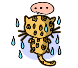 Miss. Leopard Cat sticker #104643