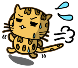 Miss. Leopard Cat sticker #104644