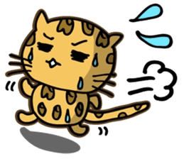Miss. Leopard Cat sticker #104644