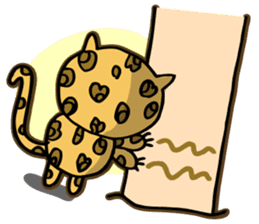 Miss. Leopard Cat sticker #104645