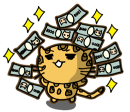Miss. Leopard Cat sticker #104648