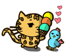 Miss. Leopard Cat sticker #104652