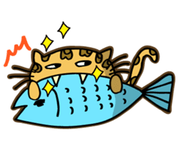 Miss. Leopard Cat sticker #104653