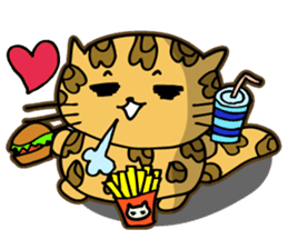 Miss. Leopard Cat sticker #104654