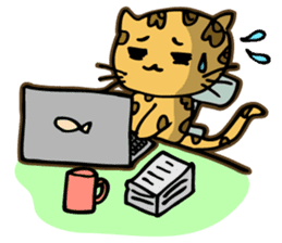 Miss. Leopard Cat sticker #104656