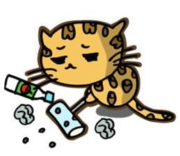 Miss. Leopard Cat sticker #104661
