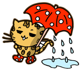 Miss. Leopard Cat sticker #104665