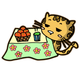 Miss. Leopard Cat sticker #104669