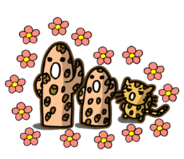 Miss. Leopard Cat sticker #104670