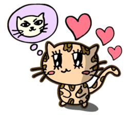 Miss. Leopard Cat sticker #104672