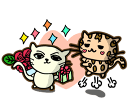 Miss. Leopard Cat sticker #104675