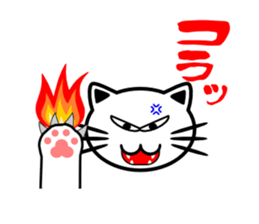 White cats. Mew mew sticker #105191