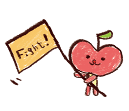 Apple rabbit sticker #105607