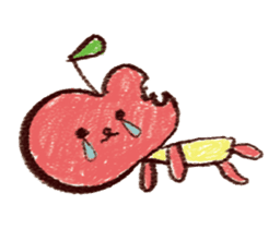 Apple rabbit sticker #105611