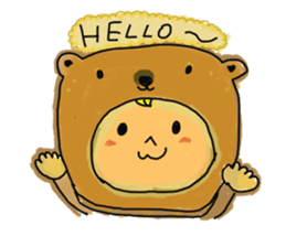 BIG HEAD BABY sticker #107369