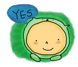 BIG HEAD BABY sticker #107395