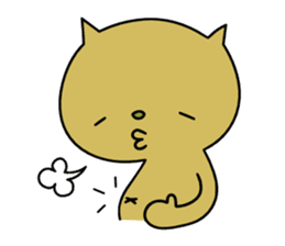 Relaxedly cat sticker #108252