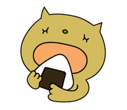 Relaxedly cat sticker #108262