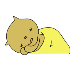 Relaxedly cat sticker #108268