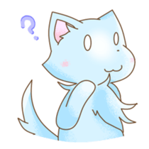 Light of the wolf dog sticker #108716