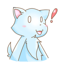 Light of the wolf dog sticker #108717