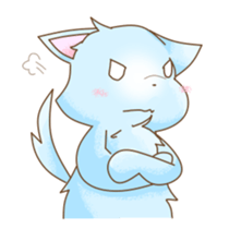 Light of the wolf dog sticker #108719