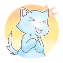 Light of the wolf dog sticker #108721