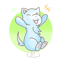 Light of the wolf dog sticker #108727