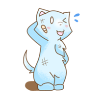 Light of the wolf dog sticker #108728