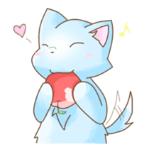 Light of the wolf dog sticker #108733