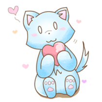 Light of the wolf dog sticker #108734