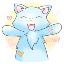 Light of the wolf dog sticker #108735