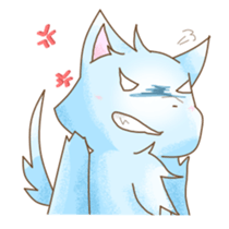 Light of the wolf dog sticker #108740