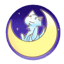 Light of the wolf dog sticker #108743