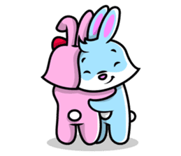 Cuddle and Hug - I LOVE YOU sticker #108815