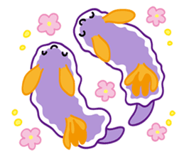 Wonder and cute marine life sticker #109361
