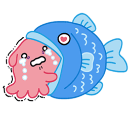 Wonder and cute marine life sticker #109370