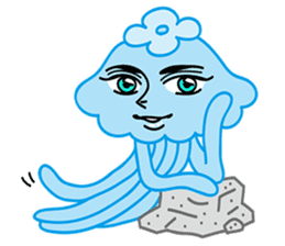 Wonder and cute marine life sticker #109384