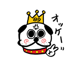 PUGKING sticker #112122