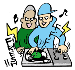 FUNK Master Takashi-kun with his Posse sticker #112413