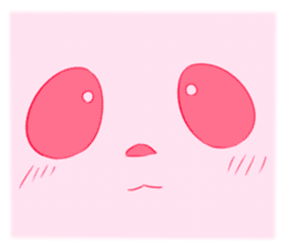 pink panda sticker #113107